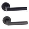 Nirvana Door Handle Lever On Round Rose