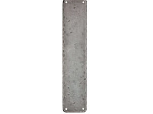 Ludlow Foundries Push Plate (315Mm X 65Mm), Pewter Finish