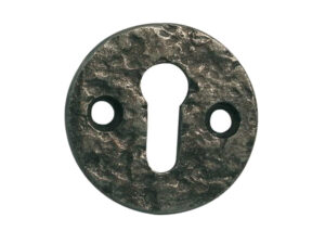 Frelan Hardware Round Escutcheon, Pewter Finish