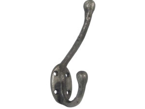 Frelan Hardware Hat & Coat Hook (125Mm), Pewter Finish