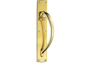 Large Pull Handle (Left Or Right Hand), Polished Brass