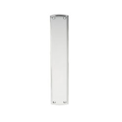 Ornate Finger Plate (382Mm X 75Mm), Polished Chrome