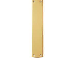 Ornate Finger Plate (382Mm X 75Mm), Polished Brass