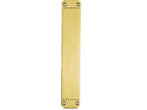 Laurin Finger Plate (370Mm X 64Mm), Polished Brass