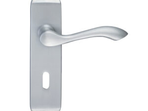 Zoo Hardware Project Range Arundel Door Handles On Backplate, Satin Chrome (Sold In Pairs)