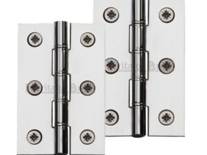 Heritage Brass 3 Inch Double Phosphor Washered Butt Hinges, Polished Chrome (Sold In Pairs)