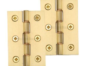 Heritage Brass 3 Inch Double Phosphor Washered Butt Hinges, Satin Brass (Sold In Pairs)