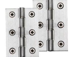 Heritage Brass 3 Inch Double Phosphor Washered Butt Hinges, Satin Chrome (Sold In Pairs)