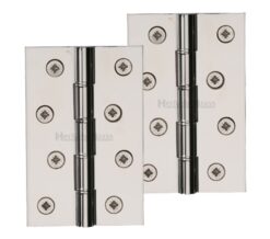 Heritage Brass 4" X 2 5/8" Double Phosphor Washered Butt Hinges, Polished Nickel - (Sold In Pairs)