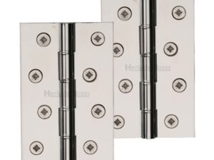 Heritage Brass 4" X 2 5/8" Double Phosphor Washered Butt Hinges, Polished Nickel - (Sold In Pairs)