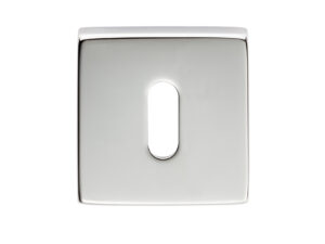 Manital Standard Profile Escutcheon On Square Rose, Polished Chrome (Sold In Singles)