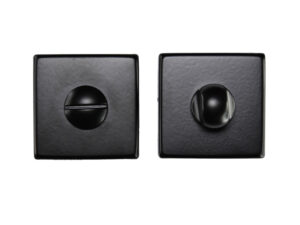 Manital Bathroom Turn & Release On Square Rose, Black Finish (Sold In Singles)