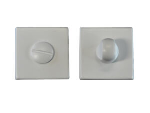 Manital Bathroom Turn & Release On Square Rose, White Finish (Sold In Singles)