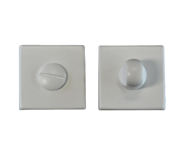 Manital Bathroom Turn & Release On Square Rose, White Finish (Sold In Singles)