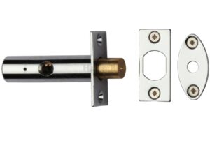 Heritage Brass Hex/Rack Bolt Without Turn, Polished Chrome