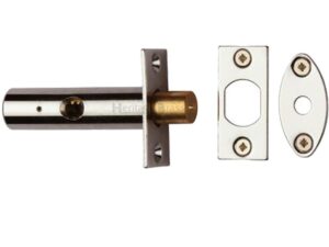 Heritage Brass Hex/Rack Bolt Without Turn, Polished Nickel