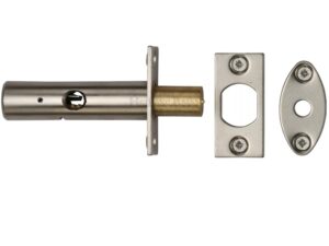 Heritage Brass Hex/Rack Bolt Without Turn, Satin Nickel