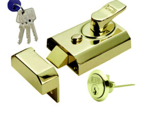 Eurospec Standard Nightlatches (60Mm Back Set), Polished Chrome, Satin Chrome Or Polished Brass