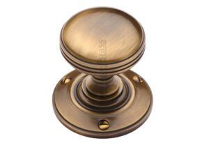 Heritage Brass Richmond Mortice Door Knobs, Antique Brass - Rhm988-At (Sold In Pairs)