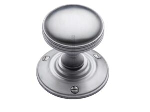 Heritage Brass Richmond Mortice Door Knobs, Satin Chrome (Sold In Pairs)