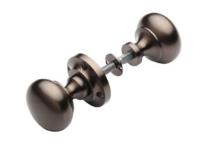 Heritage Brass Victoria Rim Door Knobs, Matt Bronze (Sold In Pairs)