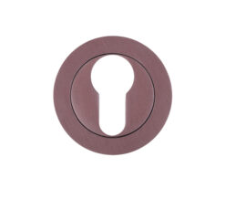 Zoo Hardware Rosso Maniglie Euro Profile Escutcheons, E-Coated Bronze