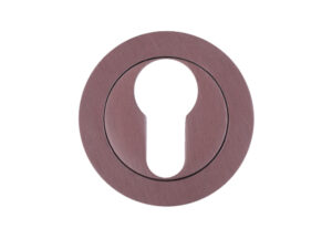 Zoo Hardware Rosso Maniglie Euro Profile Escutcheons, E-Coated Bronze