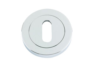 Zoo Hardware Rosso Maniglie Standard Profile Escutcheon, Polished Chrome