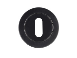 Zoo Hardware Rosso Maniglie Standard Profile Escutcheons, Powder Coated Black