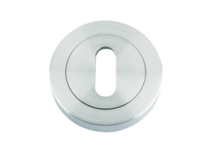 Zoo Hardware Rosso Maniglie Standard Profile Escutcheon, Satin Chrome