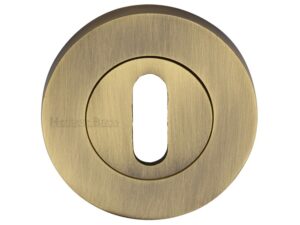 Heritage Brass Standard Key Escutcheon, Antique Brass