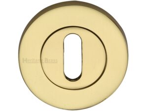 Heritage Brass Standard Key Escutcheon, Polished Brass