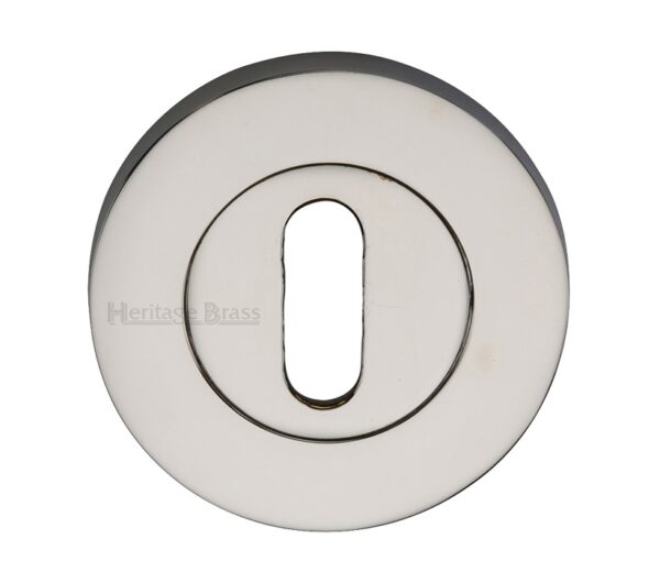 Heritage Brass Standard Key Escutcheon, Polished Nickel