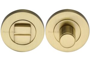 Heritage Brass Round Turn & Release (53Mm Diameter), Satin Brass