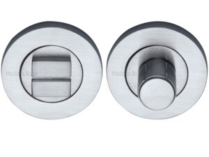 Heritage Brass Round Turn & Release (53Mm Diameter), Satin Chrome