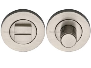 Heritage Brass Round Turn & Release (53Mm Diameter), Satin Nickel