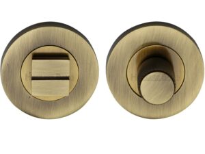 Heritage Brass Round Knurled Turn & Release (53Mm Diameter), Antique Brass