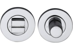 Heritage Brass Round Knurled Turn & Release (53Mm Diameter), Polished Chrome