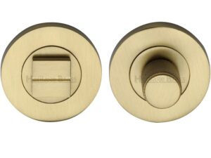 Heritage Brass Round Knurled Turn & Release (53Mm Diameter), Satin Brass