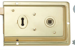 Eurospec Rim Lock, Polished Brass