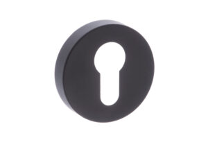 Atlantic Status Euro Profile Escutcheons, Matt Black Finish (Sold In Singles)