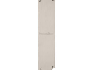 Heritage Brass Shaped Fingerplate (305Mm X 77Mm), Satin Nickel Finish