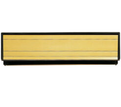 Sleeve Letter Plate (300Mm X 69Mm), Gold Anodised Aluminium