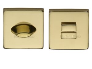 Heritage Brass Square 54Mm X 54Mm Turn & Release, Polished Brass