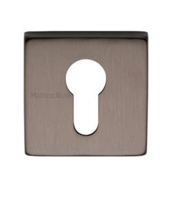 Heritage Brass Euro Profile Square Key Escutcheon, Matt Bronze