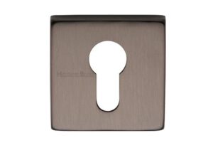 Heritage Brass Euro Profile Square Key Escutcheon, Matt Bronze