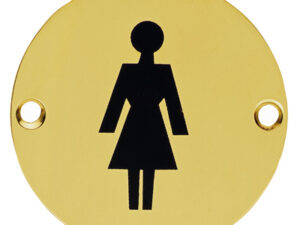 Female Symbol' Polished Brass