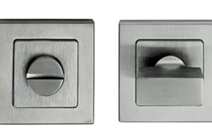 Eurospec Square Turn & Release, Satin Stainless Steel Or Duo Polished & Satin Finish