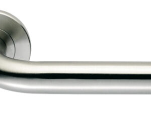 Eurospec Straight Polished Stainless Steel Or Satin Stainless Steel Door Handles (Sold In Pairs)