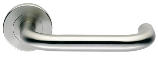 Eurospec Safety Polished Stainless Steel Or Satin Stainless Steel Safety Handles On Rose (Sold In Pairs)